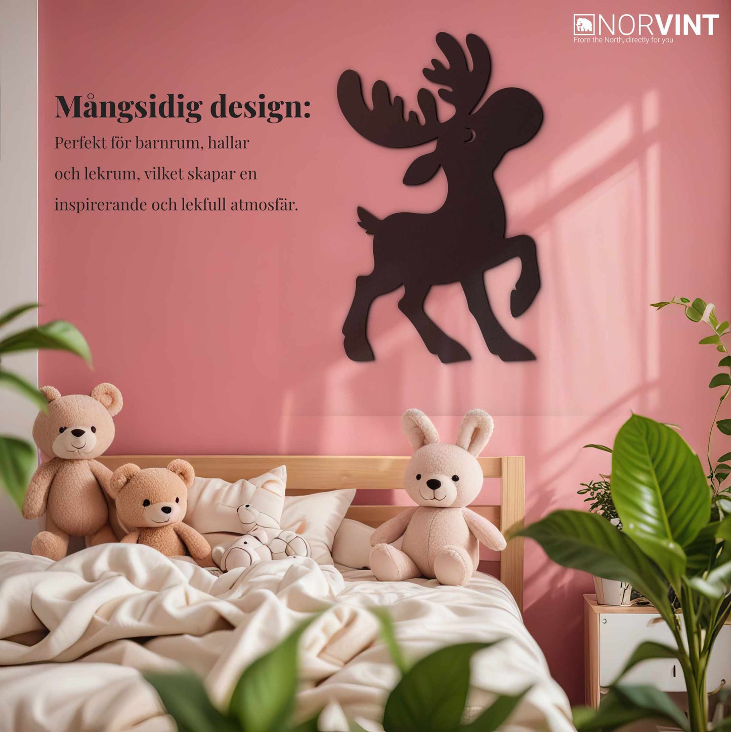 3D-Väggdekoration "Älg"