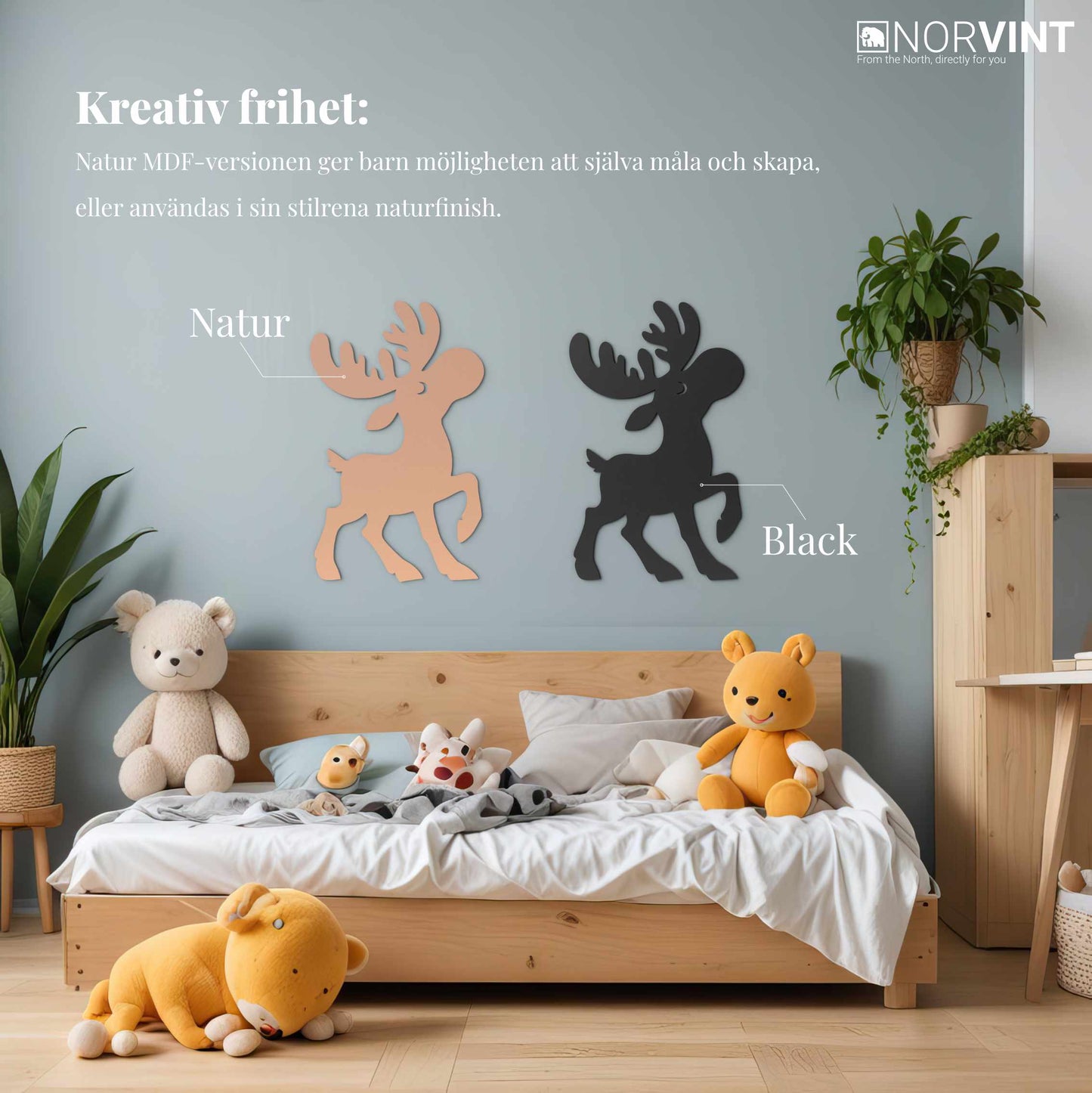 3D-Väggdekoration "Älg"