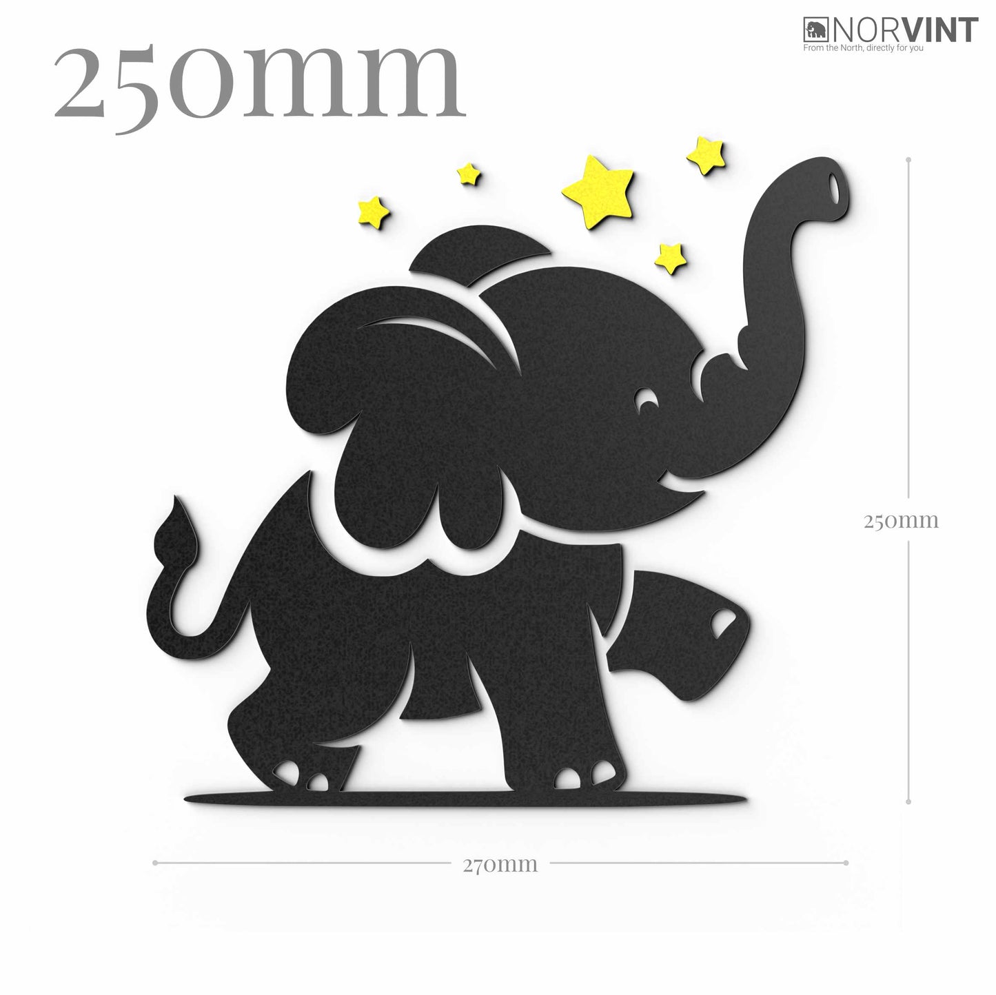 3D-Väggdekoration "Elefant"