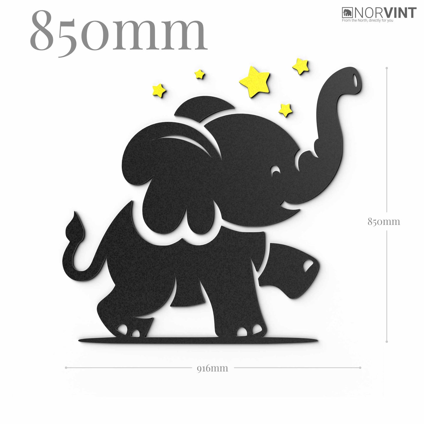 3D-Väggdekoration "Elefant"