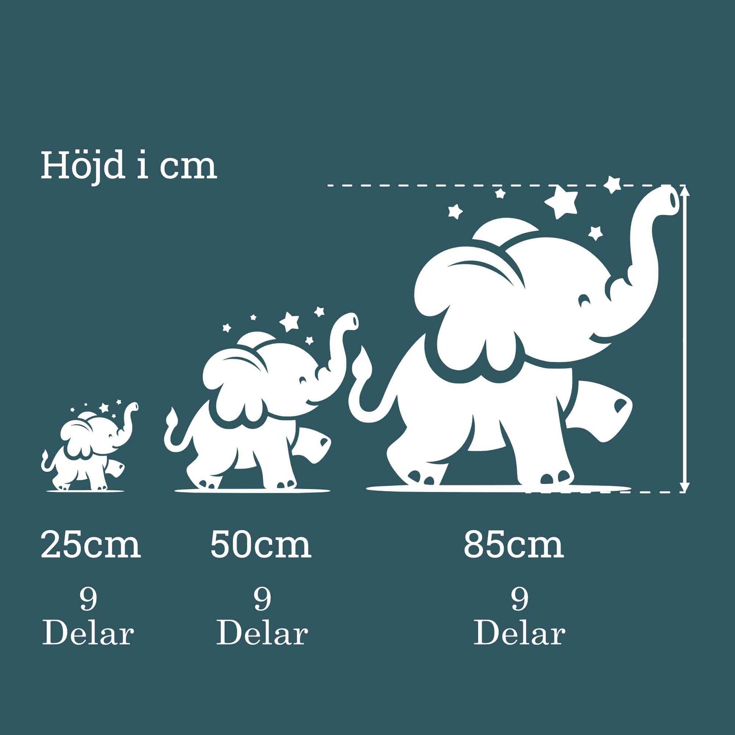 3D-Väggdekoration "Elefant"