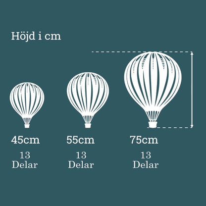 3D-Väggdekoration "Varmluftsballong"