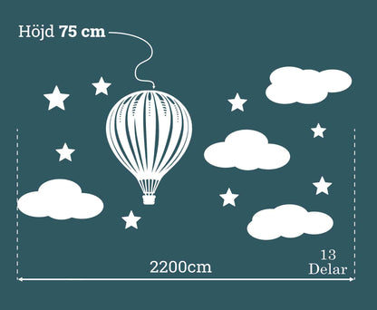 3D-Väggdekoration "Varmluftsballong"