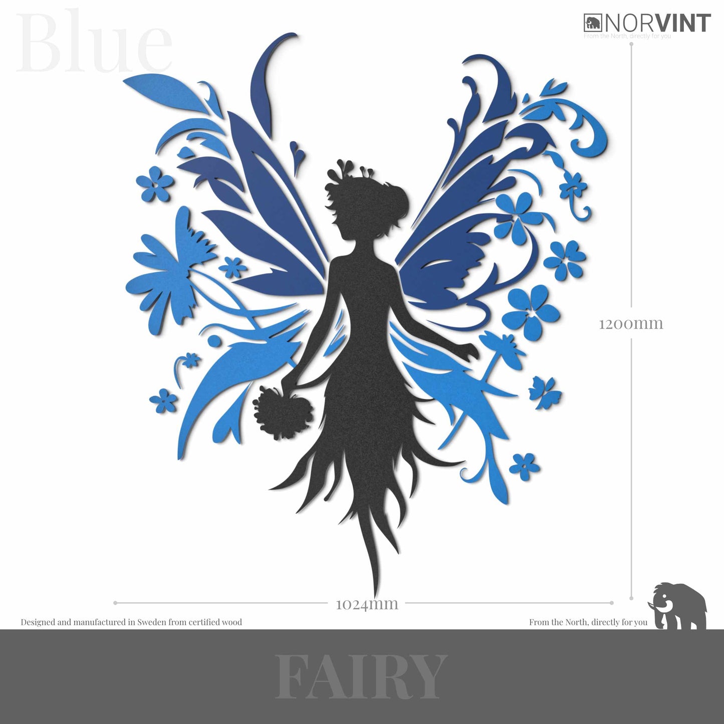 3D-Väggdekoration "Fairy"