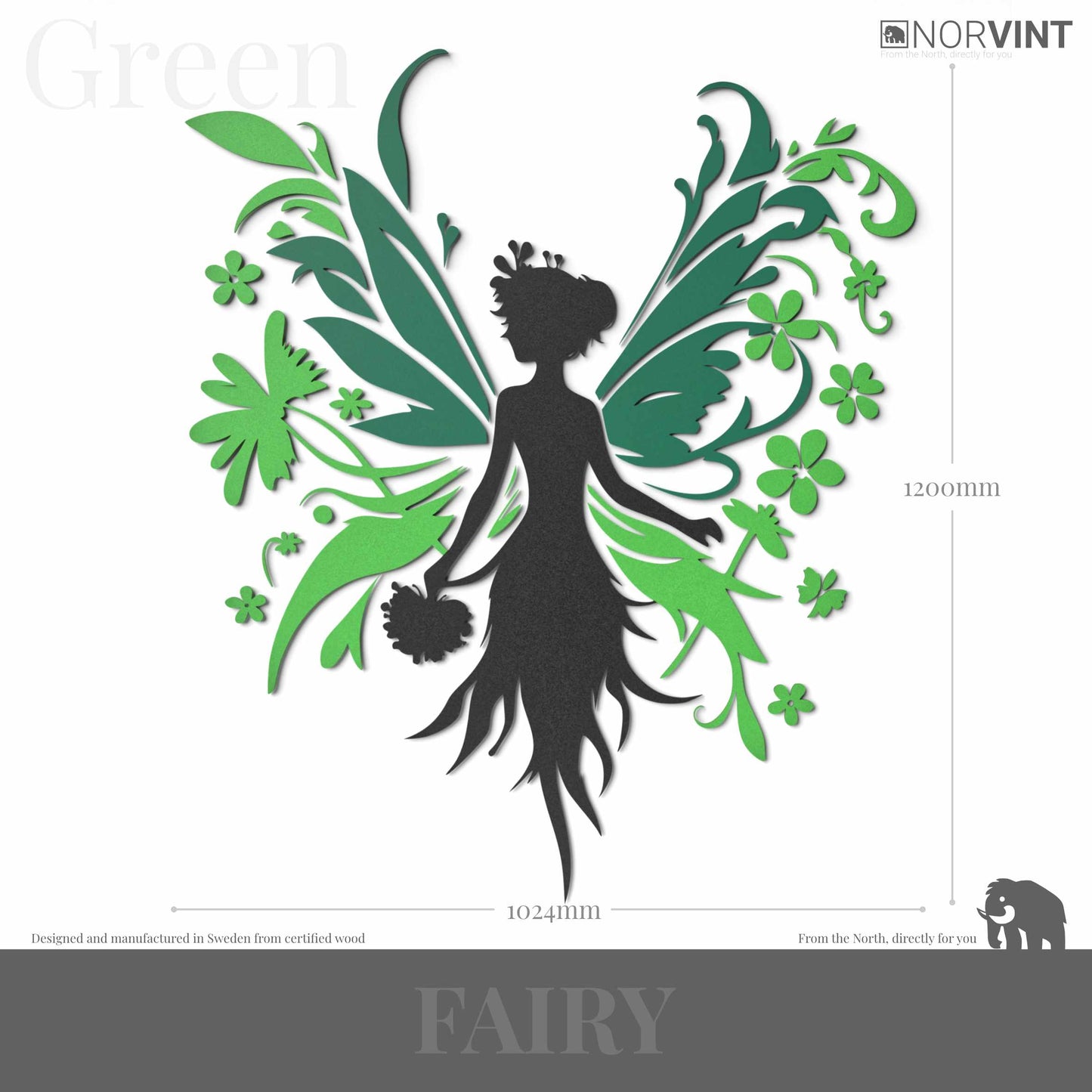 3D-Väggdekoration "Fairy"