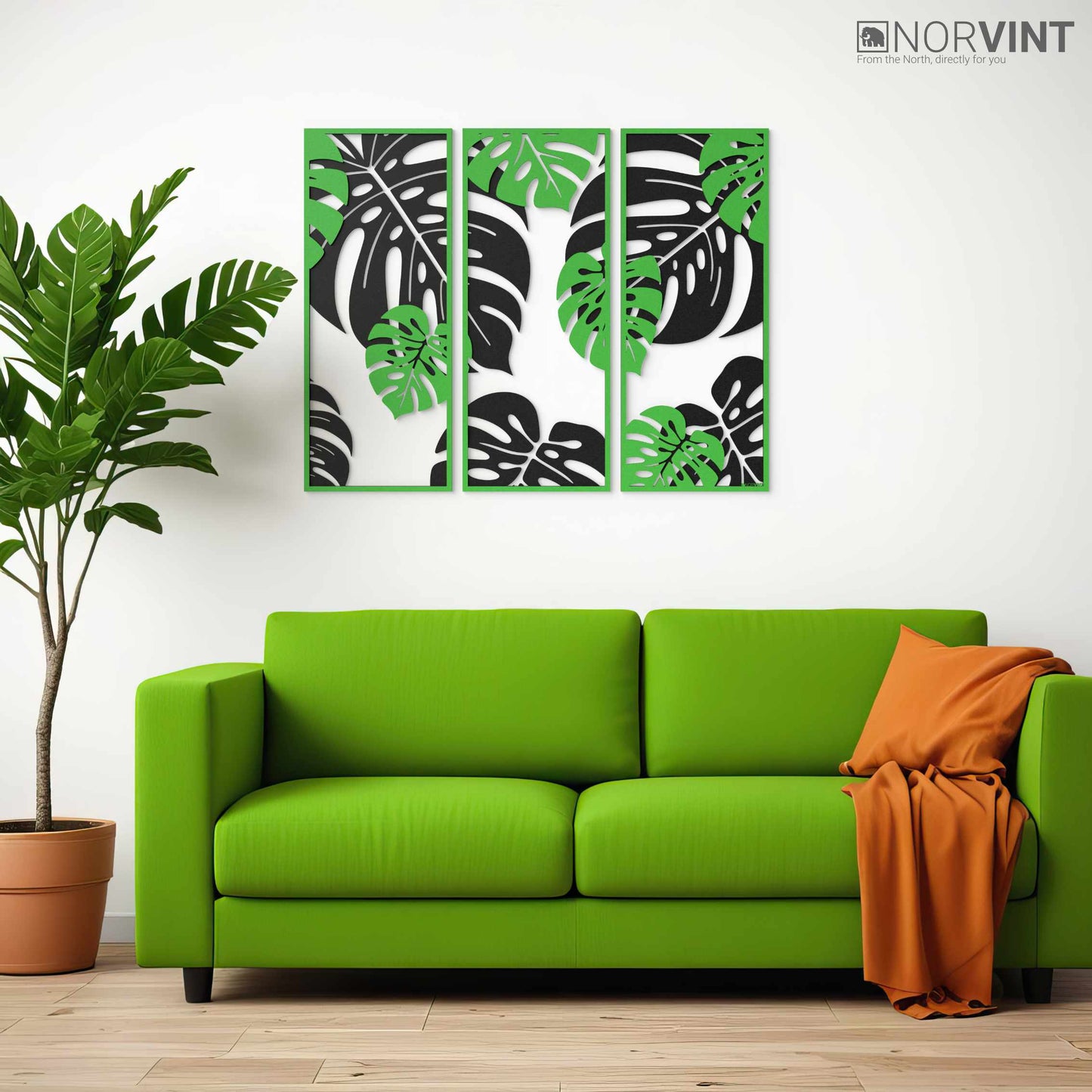 3D-Väggbild "Monstera"