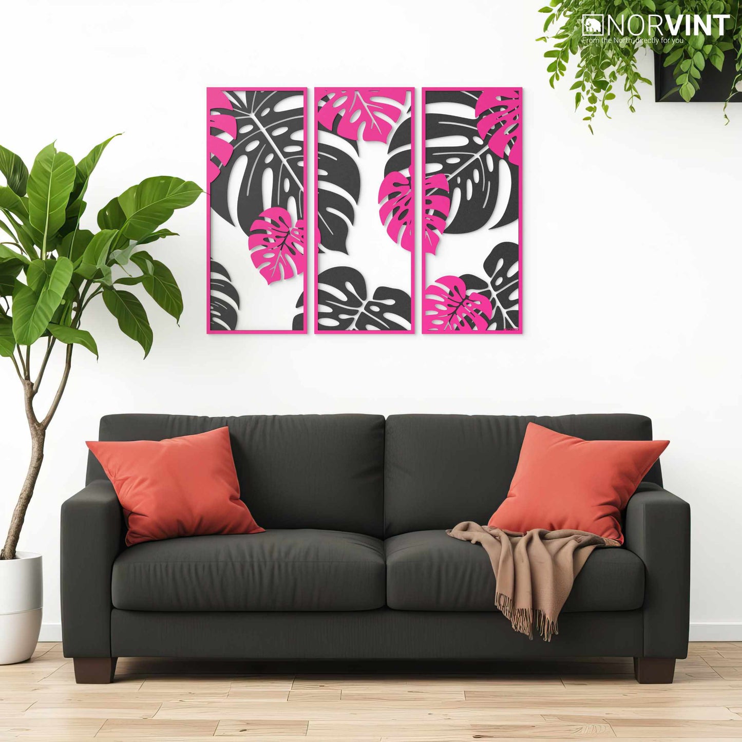 3D-Väggbild "Monstera"