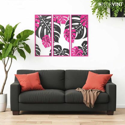 3D-Väggbild "Monstera"