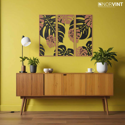 3D-Väggbild "Monstera"