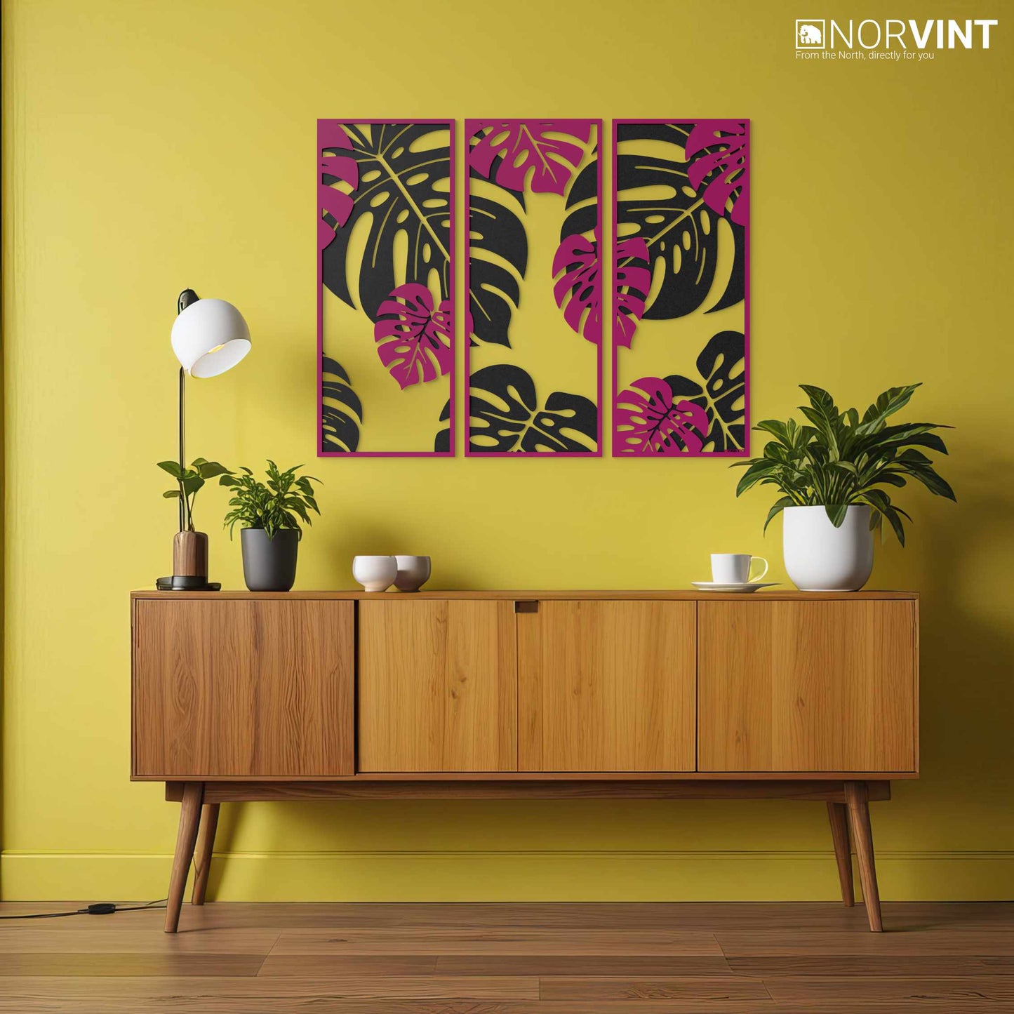 3D-Väggbild "Monstera"