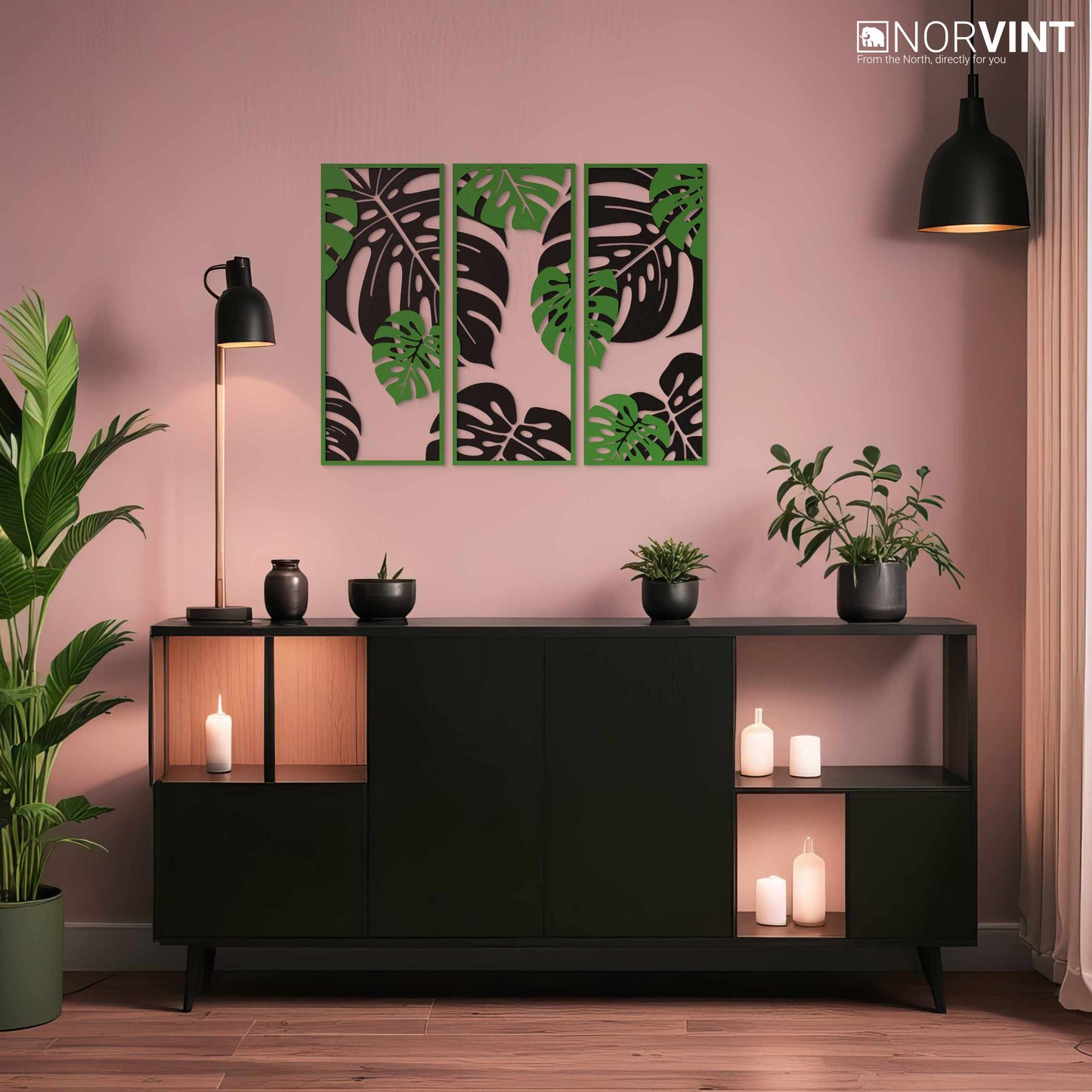 3D-Väggbild "Monstera"