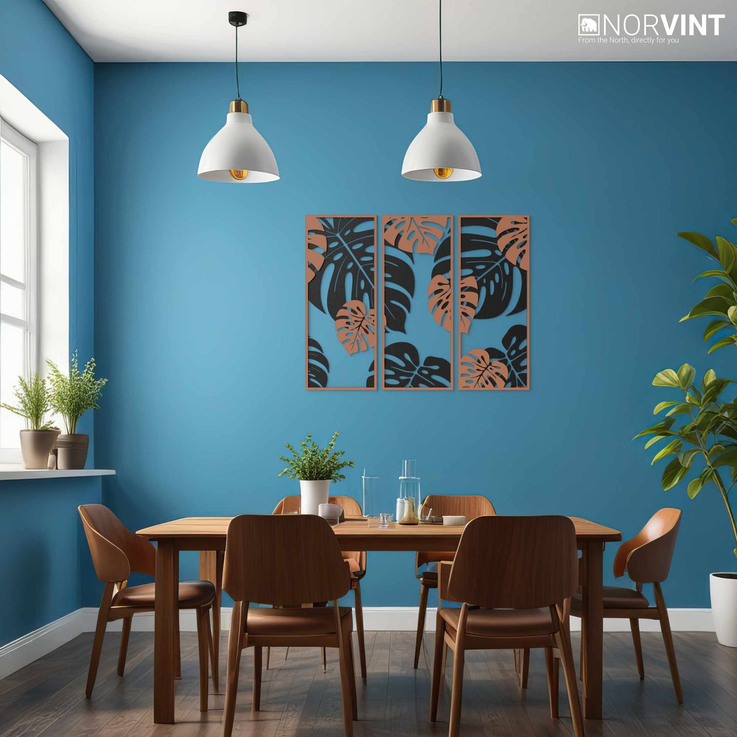 3D-Väggbild "Monstera"