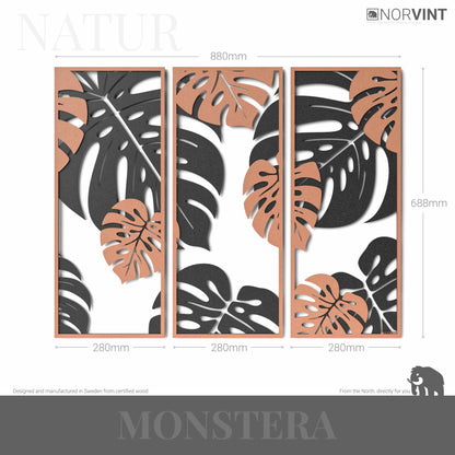 3D-Väggbild "Monstera"