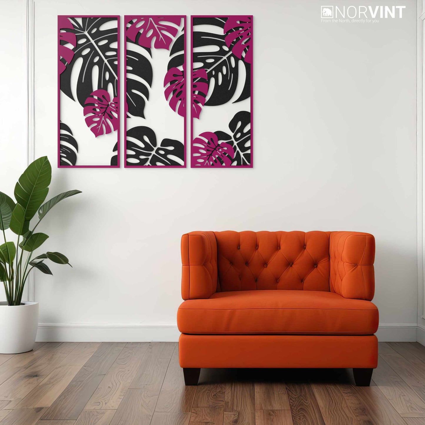 3D-Väggbild "Monstera"
